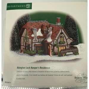 Department 56 Dickens Village Abington Lock Keeper's‎ Residence Retired